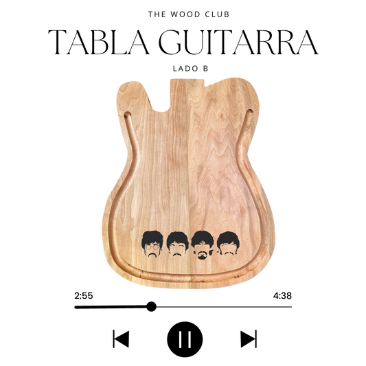 Tabla Guitarra Asado Doble Función