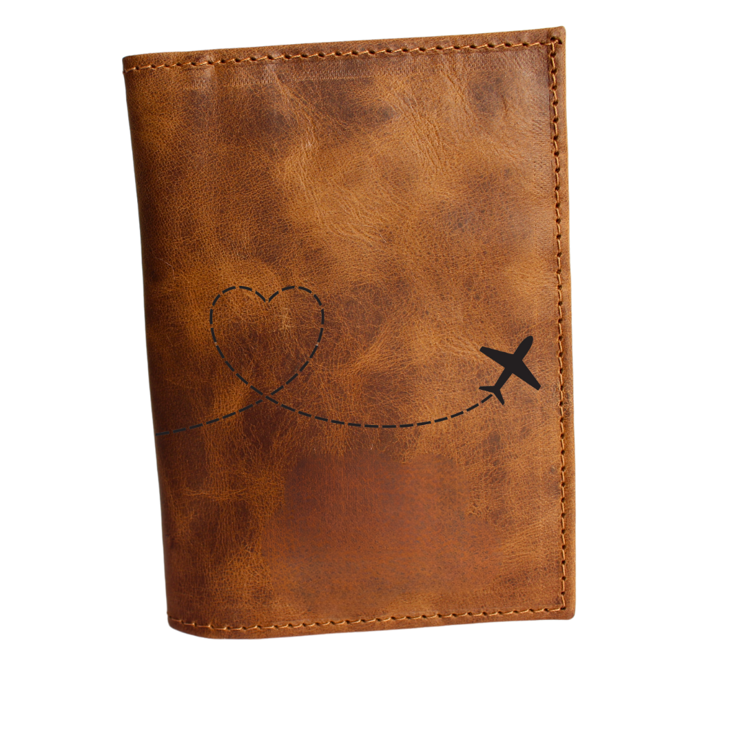 Porta Pasaporte de Cuero Personalizado