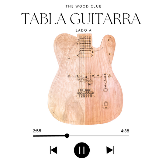 Tabla Guitarra Asado Doble Función
