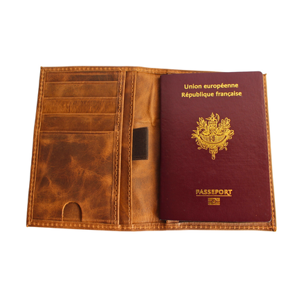Porta Pasaporte de Cuero Personalizado