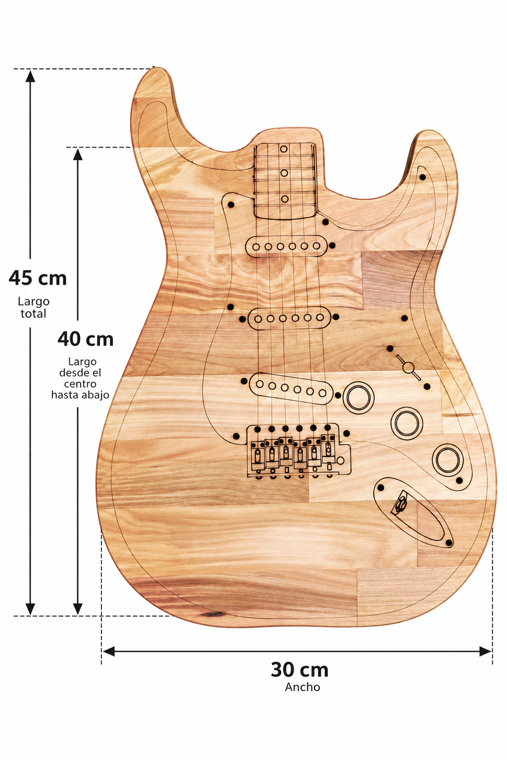 Tabla Guitarra Stratocaster